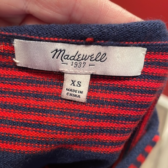 Madewell- Deckhouse red/blue Sweater - Picture 4 of 5